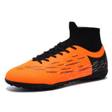 Soccer Shoes Men's Football Boots Elastic Sneakers Non Slip Abrasion Resistant Lightweight Protect MartLion   