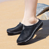 Luxury Women's Slippers Summer Men's Sandals Clogs Adult Slip-On Beach EVA Injection Shoes Mart Lion Black 36 