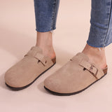 Shevalues Cork House Slippers Women Unisex Home Clogs And Mules Comfort Slip-on Potato Shoes Couple Outdoor Beach MartLion   