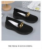 Shoes Trend Slip On Loafers Ballet Flats Ladies Sneakers Women's Summer Comfort Footwear Casual Mom Cotton MartLion   