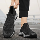 Casual Lightweight Loafers Non-slip Socks Shoes Men's Trend Knitted Breathable Walking MartLion   