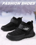 Men's Boots Winter With Fur Warm Snow Winter Work Shoes  Footwear Rubber Ankle MartLion   