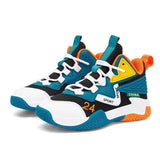Boys Basketball Shoes Kids Sneakers Soft Sole Tennis Kid Sport Outdoor Non-Slip Trainer Kid MartLion Blue orange 31 
