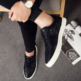 Men's Casual White Shoes Genuine Leather Lightweight Breathable Flats Luxury Outdoor Walking Sneakers Running Mart Lion   