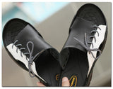 Leather Summer Men's Flip Flops Beach Sandals Non-slip Male Slippers Zapatos Hombre Casual Shoes Mart Lion   