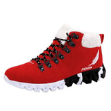 Lightweight Casual Cotton Shoes Warm Winter Snow Boots Outdoor Anti-slip Sports Men's Sneaker MartLion Red 39 