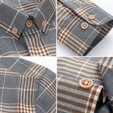 Classic Plaid Shirt Men's Casual Breathable Large Shirt MartLion   