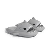 Trendy Women's Sandals Shark Slippers Men Flat Sandals Summer Outdoor EVA Beach Home MartLion Dark 44-45(26.5-27cm) CHINA