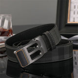 Belt Men's B Letter Automatic Buckle 3.5cm Wide Leather Casual Belt for jeans Ceinture Homme MartLion