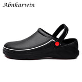 Men's Women Anti-Skid Chef Shoes Clogs Garden Nurse Medical Rubber Sandals Kitchen Working Cooking MartLion   