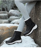 Women's Winter Boots Thick Sole Sloping Heel Ankle Outdoor Light Plush Warm Cotton Shoes MartLion   