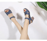 High Heels Sandals Women Summer Shoes Casual Ladies High Heel Mother Square Heel 7.5cm Mart Lion   