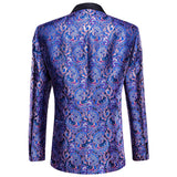 Men's Luxury Blazer Costumer Party Wedding Dress Jacket Suit Gold Thread Slim Dress Suit Barry Wang Mart Lion   