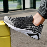  Light Running Shoes Men's Sports Sneakers Breathable Weave Outdoor Tennis Mart Lion - Mart Lion