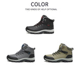 Men's Boots Waterproof Leather Sneakers Super Warm Military Outdoor Hiking Winter Work Shoes Mart Lion   