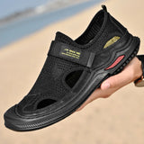 Men's Sandals Summer Breathable Mesh Sandals Outdoor Casual Lightweight Beach Sandals Shoes MartLion   