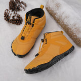 Snow Boots Waterproof Men's Winter Shoes Barefoot Ankle Couple Snow Shoes Outdoor Hiking Fur Warm Plush MartLion   