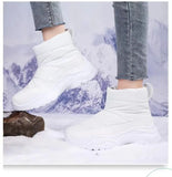 Winter Warm Women's Snow Boots Casual Cotton Shoes Anti-slip Faux Lightweight Tide MartLion   