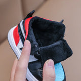 Autumn Winter Children Board Shoes Baby Soft Warm Sports Boys Girls Cotton Kids Mid-top Running MartLion   