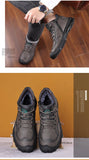Genuine Leather Men's Boots Winter Waterproof Ankle Men's Outdoor Working Snow Shoes zapatos de hombre MartLion   