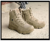 Winter Men's Military Boots Outdoor Leather Hiking Army Special Force Desert Tactical Combat Ankle Work Shoes Mart Lion   