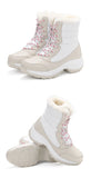 Women Boots Waterproof Snow Boots Warm Plush Winter Shoes Mid-calf Non-slip Winter Female MartLion   