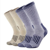 80% Merino Wool Socks Men's Women Thicken Warm Hiking Cushion Crew Socks Merino Wool Sports Socks Moisture Wicking MartLion Pack G(4 Pairs ) Euro M(36-40) 