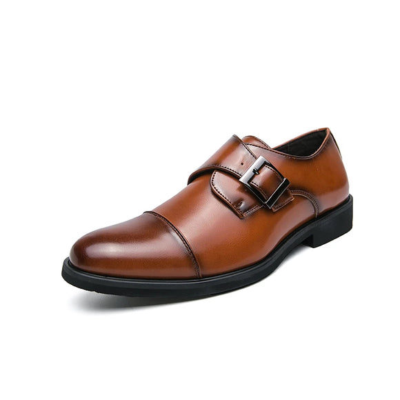  Designer Men's Dress Shoes Pointed Toe Slip on Moccasins Luxury Brand Office Oxford Zapatos Hombre MartLion - Mart Lion
