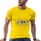 T-Shirt sweat shirts short kawaii clothes for men's MartLion Yellow XXXL 