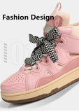Unisex Retro High Top Sneakers Men's Zebra Leopard Shoes Casual Platform Harajuku Designer Trainers Mart Lion   