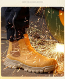 Welding Safety Boots Men's Industrial Working Shoes Puncture Proof Steel Toe Work MartLion   