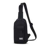 Fengdong sports chest bag for women small shoulder bag casual cross body bag woman mini outdoor sports backpack mobile phone bag Mart Lion Black China 