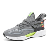 Men's Shoes Comfortable Sneaker Lightweight Casual Breathable Tennis Antiskid Shoe Vulcanize Shoes MartLion Gray 39 