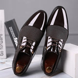 Men's Dress Shoes Formal Lace-Up Oxford Wedding Pointy Shoes Oxfords MartLion   