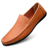 Super Soft Men&'s Moccasins Slip Loafers Flats Casual Footwear Microfiber Leather Shoes Mart Lion Yellow brown 2 38 