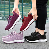 Walking shoes for women's spring sports have a textured breathable single trend MartLion   