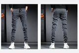 Summer Jeans Men demin  pants men Clothing Cargo pants Drawstring Slim Trousers r MartLion   