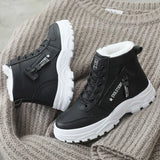 Winter Snow Boots for Women Casual Shoes Warm Sneakers Platform Boots MartLion Black 45 