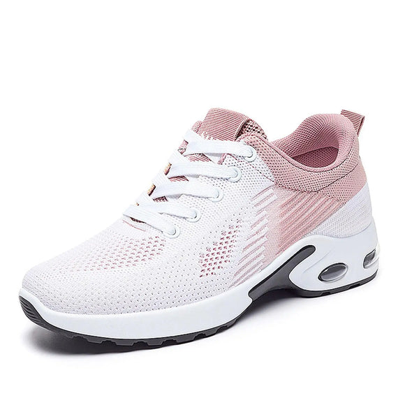 Breathable Lace-up Running Shoes for Women, Air Cushion Athletic Sneakers with Lightweight Mesh, Outdoor Sports Training Shoes MartLion