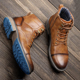 Men's Boots Comfortable  Spring Leather Boots MartLion   