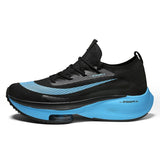 Running Shoes Men's Lightweight Breathable Sneakers Outdoor Sports Tennis Walking Mart Lion black blue 36 