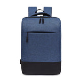 Backpack Men's Multifunctional Laptop Notebook Backpack USB Charging Waterproof Film Travel Backbag Casual Mart Lion Blue  