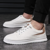 Spring Autumn Retro Sneakers Shoes Men's Thick Bottom Casual Casual Luxury Designer Loafers Mart Lion White increase 1.2cm 38 