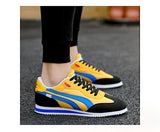 Yellow Low Casual Sneakers Men's Flats Outdoor Sport Shoes Trainers Basket Homme MartLion   