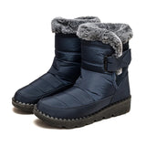 Snow Women Boots Soft Women's Boots Platform Ladies Shoes Fur Keep Warm Boots Ladies MartLion Blue 42 