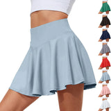 Women Stretch Skirt Printed Athletic Shorts Lightweight Waisted Skirt With Pockets Women' Simple Sports Skirt MartLion   