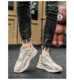  Men's Sports Shoes Summer Mesh Breathable White Running Casual Sneakers Thick Sole Non-Slip Zapatos Hombre MartLion - Mart Lion