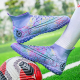 Soccer Shoes Men's AG/TF Football Boots Light Breathable High-top Soccer Cleats Sneakers Outdoor Sports Mart Lion   