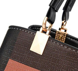 Luxury Handbag Women Stitching Wild Messenger Bags Plaid Shoulder Bag Female Totes Checked Handbag Mart Lion   