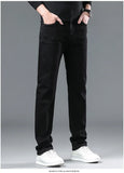 Men's Black Gray Jeans Stretch Classic Slim  Black Denim Pants Elasticity Male  Casual Trousers MartLion   